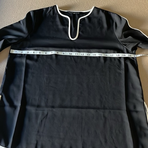 MING WANG NWOT Split Sleeve Crêpe de Chine Blouse- Size S - Picture 10 of 13